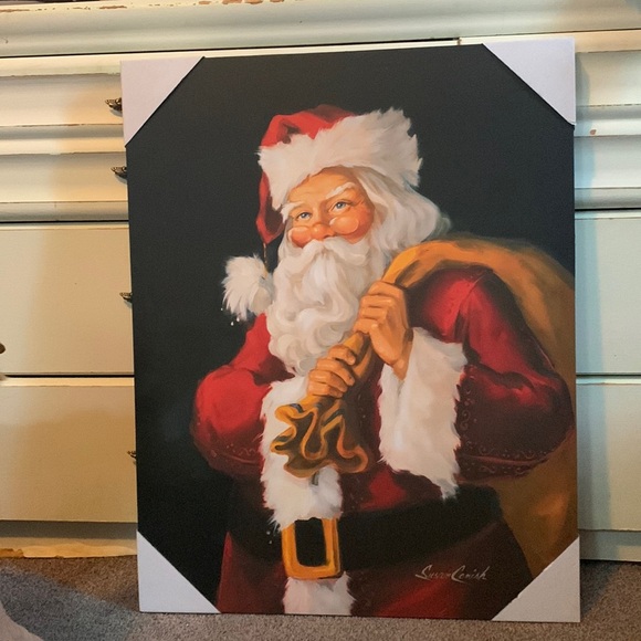 Susan Comish Other - NEW 2024” , Dollar General, Susan Comish, Santa a Christmas Canvas,